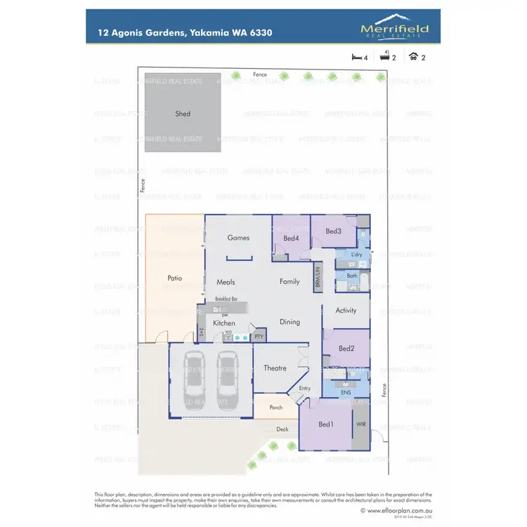 Floorplan of Homely house listing, 12 Agonis Gardens, Yakamia WA 6330