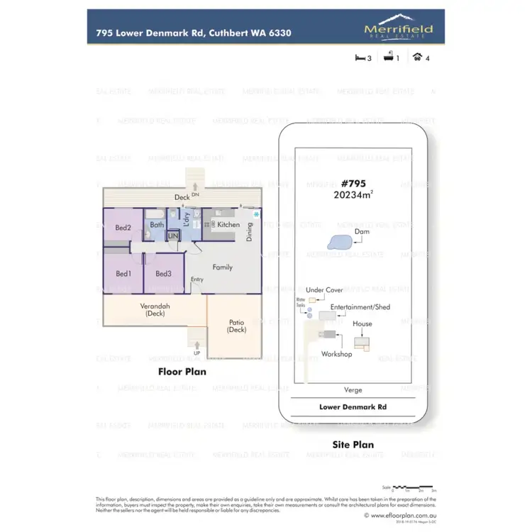 Floorplan of Homely house listing, 795 Lower Denmark Road, Cuthbert WA 6330