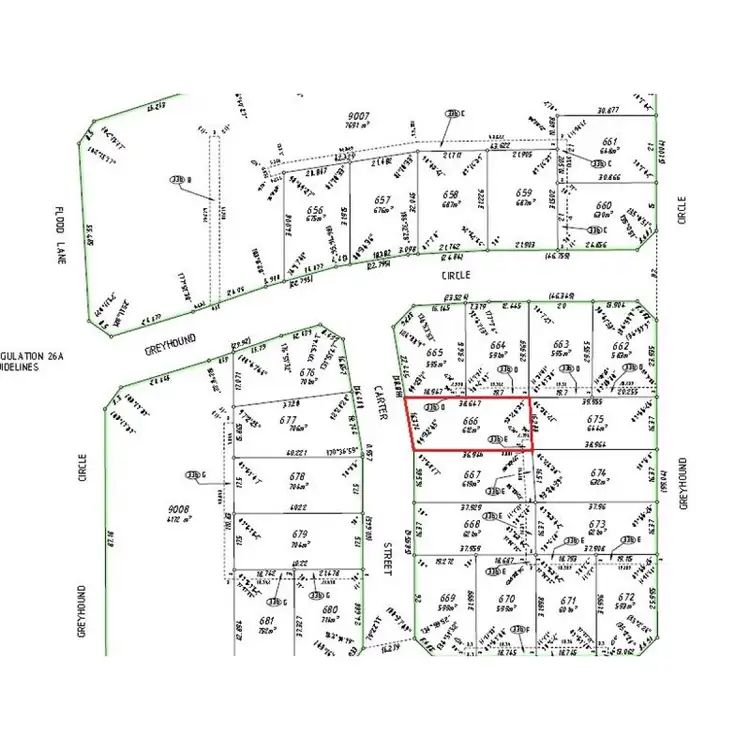 Floorplan of Homely land listing, LOT 666, Lot 666 Carter Street, Gledhow WA 6330