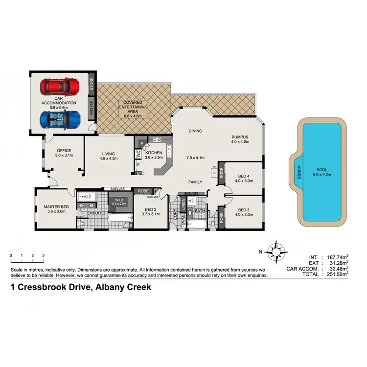 Floorplan of Homely house listing, 1 Cressbrook Drive, Albany Creek QLD 4035