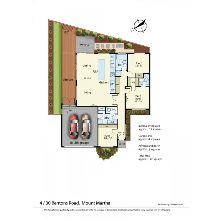 Floorplan of Homely unit listing, 4/30 Bentons Road, Mount Martha VIC 3934