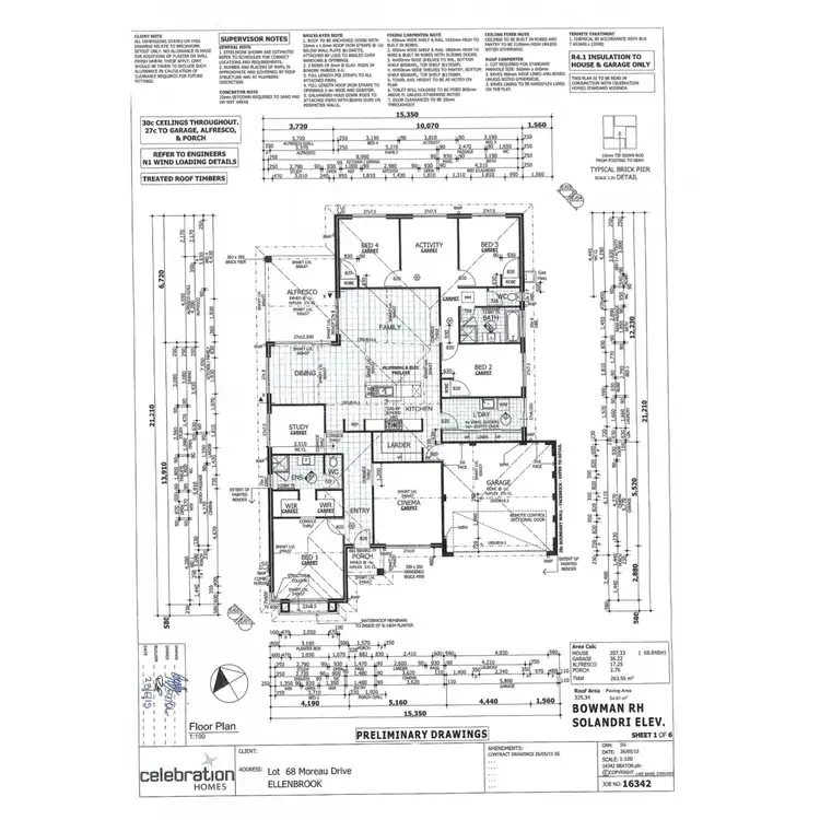 Floorplan of Homely house listing, 26 Moreau Drive, Ellenbrook WA 6069