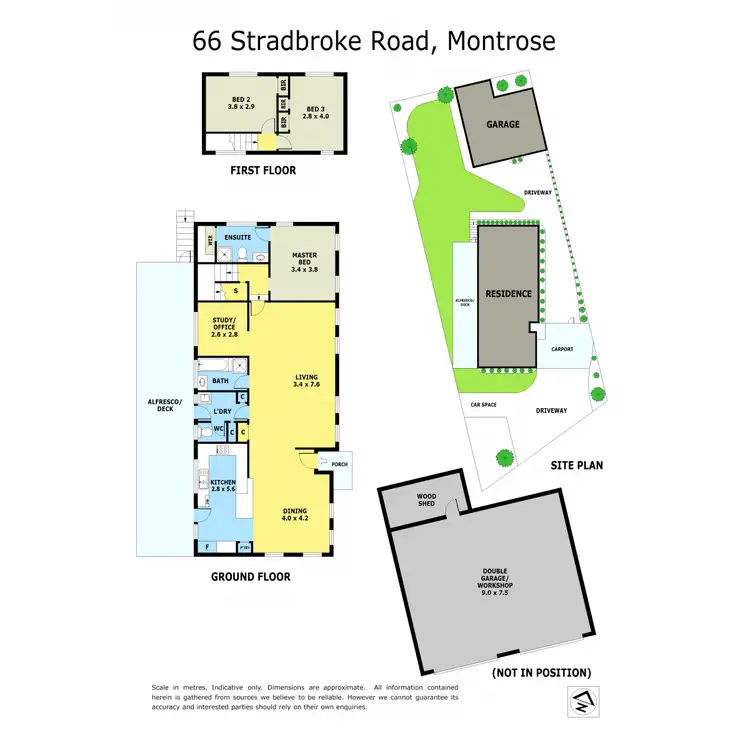 Floorplan of Homely house listing, 66 Stradbroke Road, Montrose VIC 3765