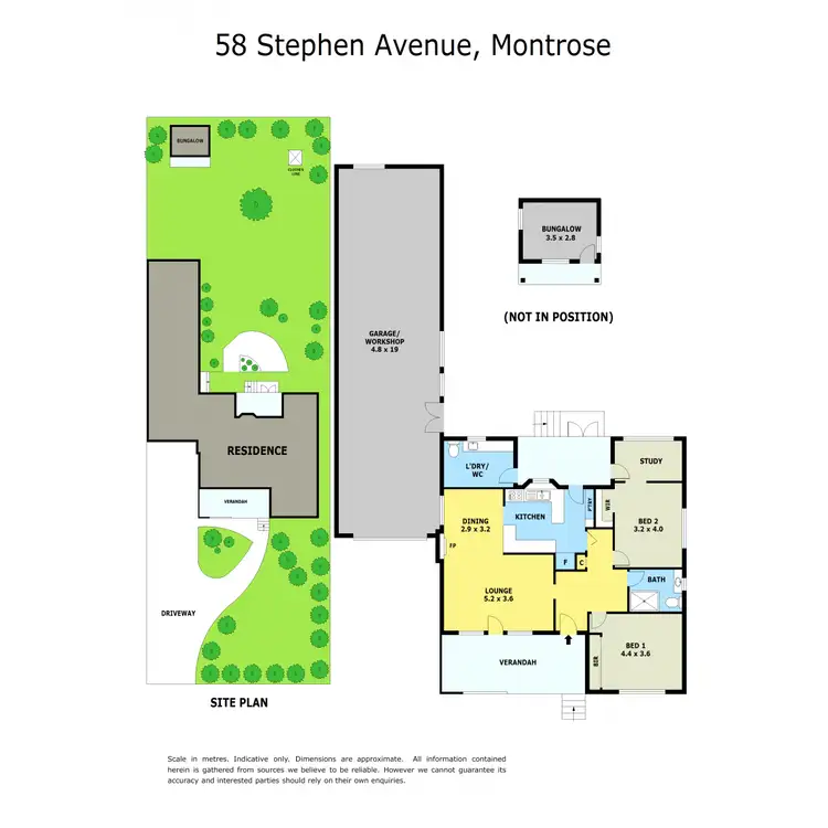 Floorplan of Homely house listing, 58 Stephen Avenue, Montrose VIC 3765