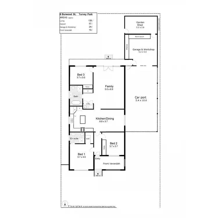 Floorplan of Homely house listing, 6 Burwood Street, Turvey Park NSW 2650