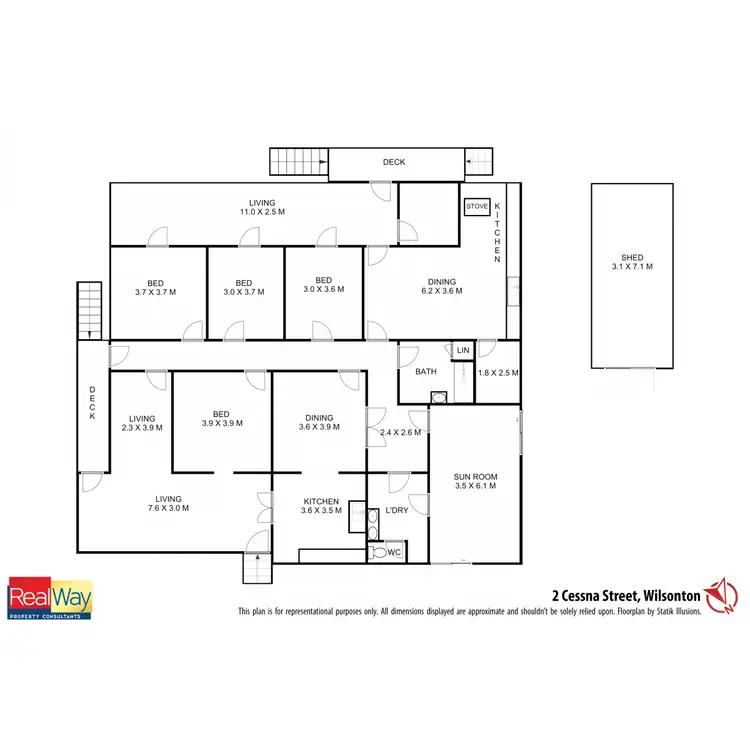 Floorplan of Homely house listing, 2 Cessna Street, Wilsonton QLD 4350