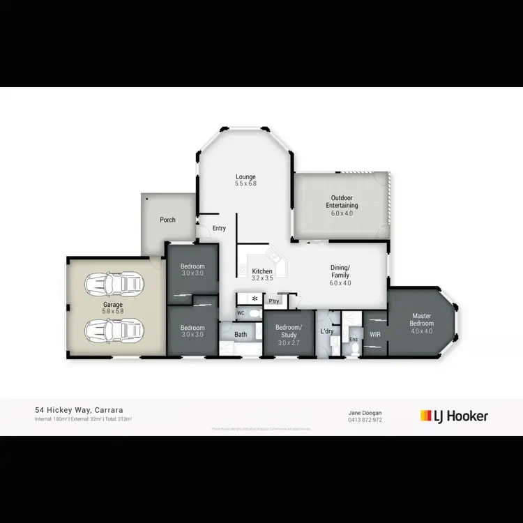 Floorplan of Homely house listing, 54 Hickey Way, Carrara QLD 4211