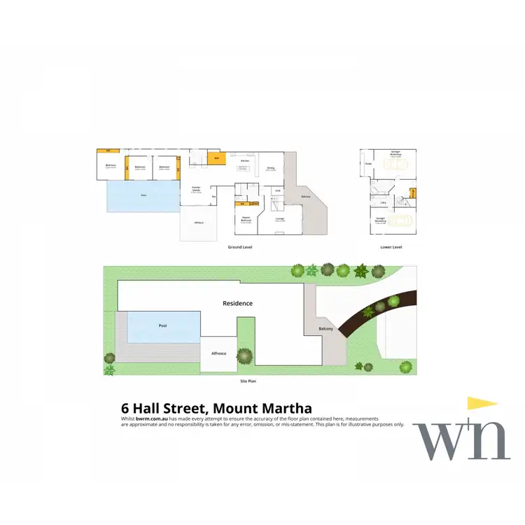 Floorplan of Homely house listing, 6 Hall Street, Mount Martha VIC 3934