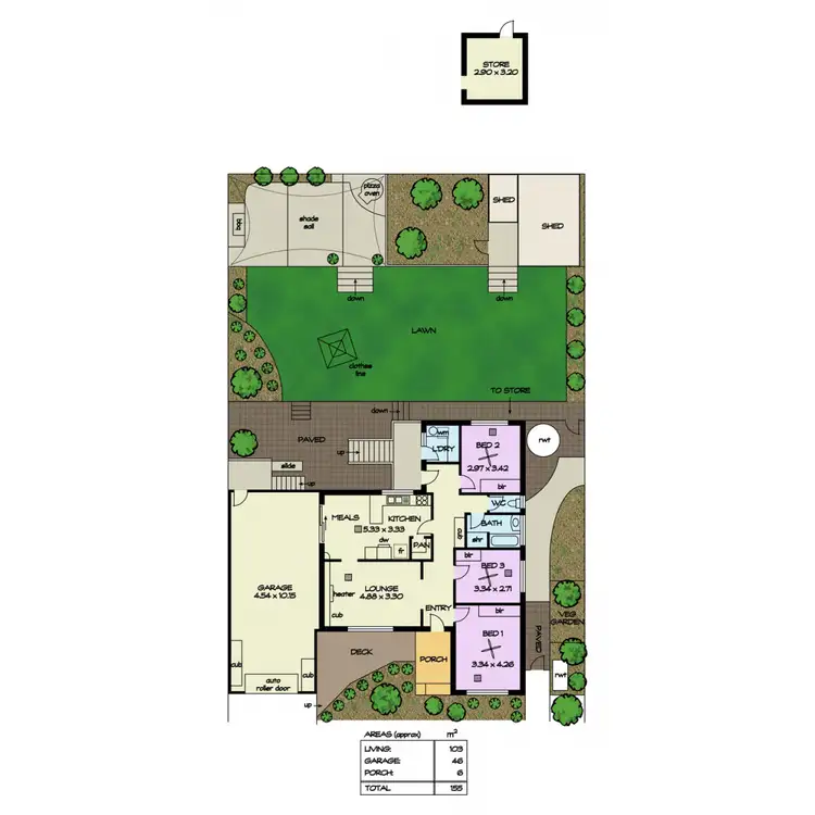 Floorplan of Homely house listing, 73 Marrett Drive, Ingle Farm SA 5098