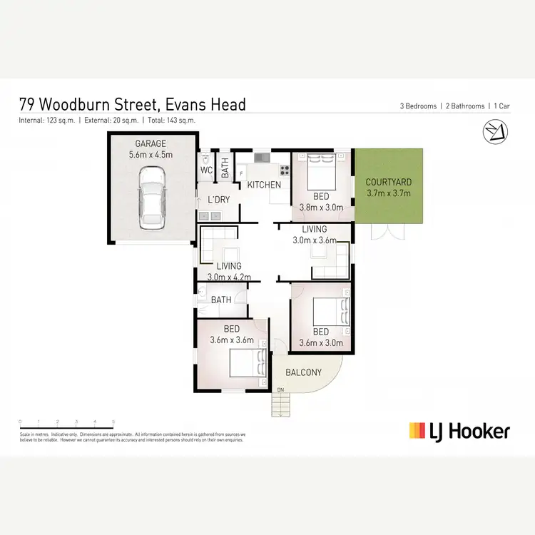 Floorplan of Homely house listing, 79 Woodburn Street, Evans Head NSW 2473