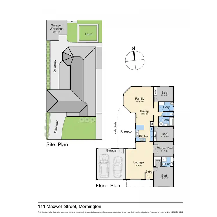 Floorplan of Homely house listing, 111 Maxwell Street, Mornington VIC 3931