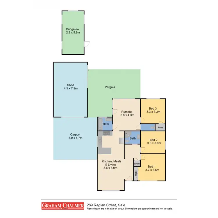 Floorplan of Homely house listing, 289 Raglan Street, Sale VIC 3850