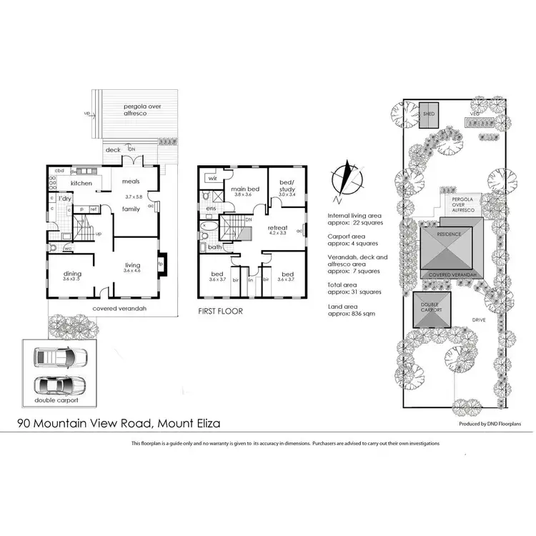 Floorplan of Homely house listing, 90 Mountain View Road, Mount Eliza VIC 3930
