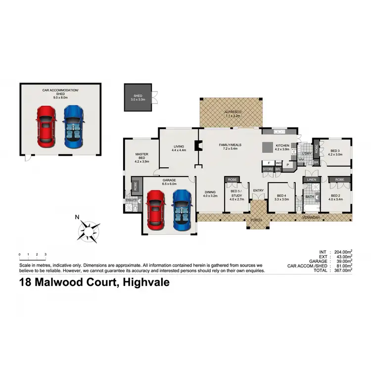 Floorplan of Homely house listing, 18 Malwood Court, Highvale QLD 4520