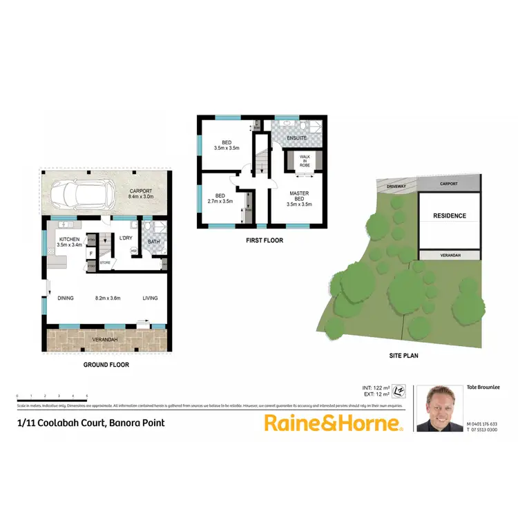 Floorplan of Homely semi-detached listing, 1/11 Coolabah Court, Banora Point NSW 2486