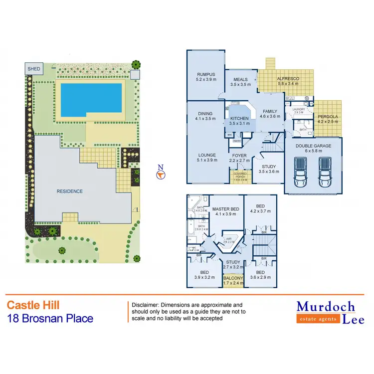 Floorplan of Homely house listing, 18 Brosnan Place, Castle Hill NSW 2154