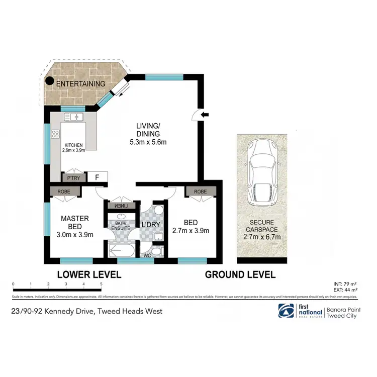 Floorplan of Homely apartment listing, 23/90-92 Kennedy Drive, Tweed Heads West NSW 2485