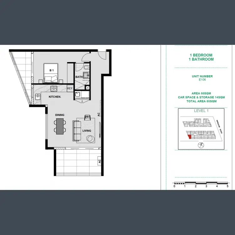 Floorplan of Homely apartment listing, E106/3 Adonis Avenue, Rouse Hill NSW 2155