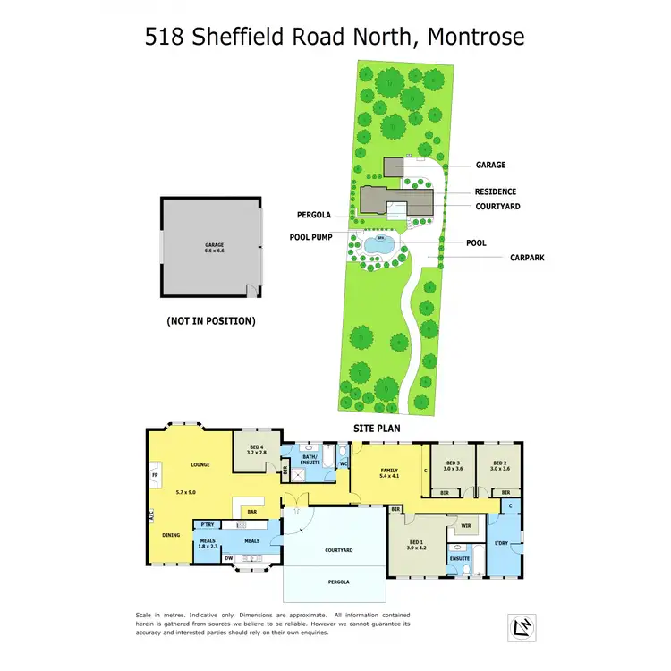 Floorplan of Homely house listing, 518 Sheffield Road North, Montrose VIC 3765