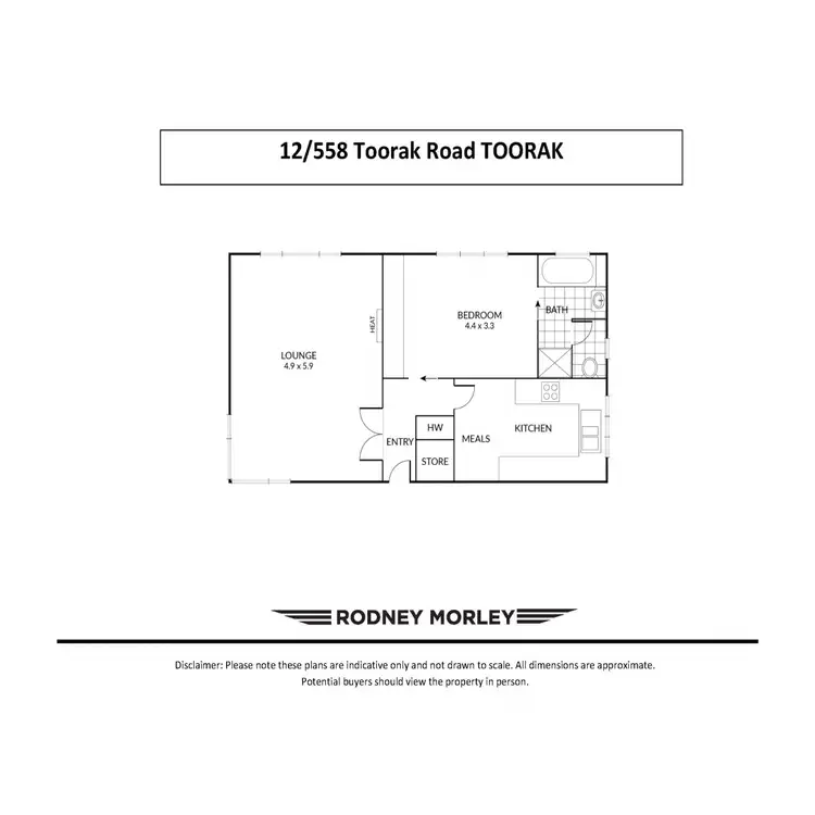 Floorplan of Homely apartment listing, 12/558 Toorak Road, Toorak VIC 3142