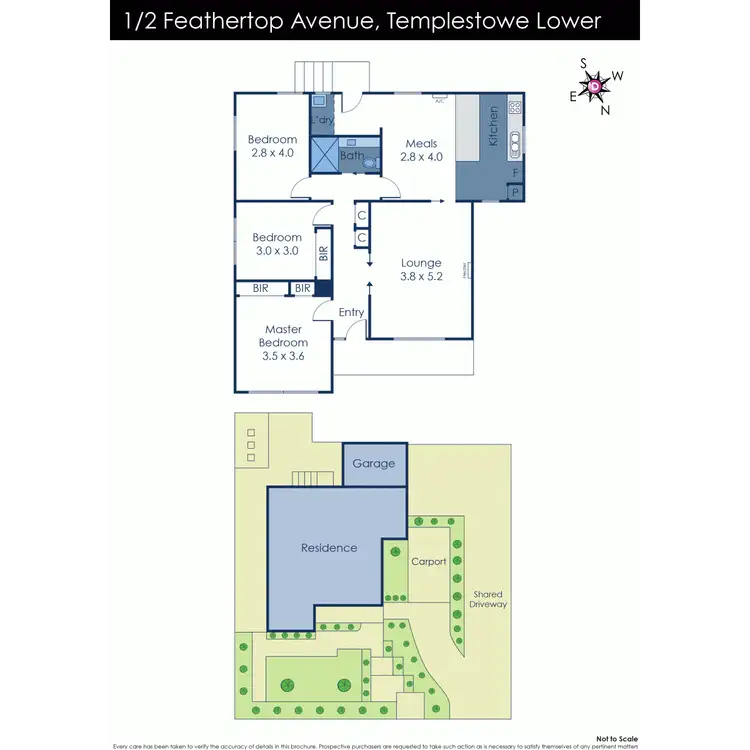 Floorplan of Homely unit listing, 1/2 Feathertop Avenue, Templestowe Lower VIC 3107