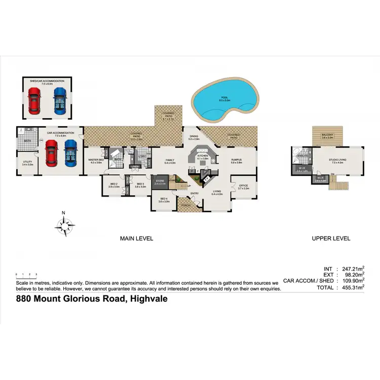 Floorplan of Homely house listing, 880 Mount Glorious Road, Highvale QLD 4520