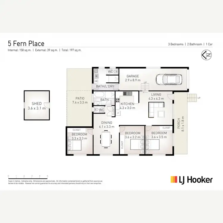 Floorplan of Homely house listing, 5 Fern Place, Evans Head NSW 2473