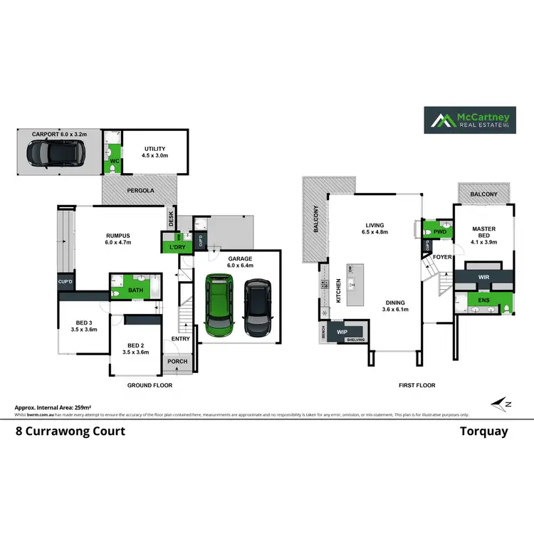 Floorplan of Homely house listing, 8 Currawong Court, Torquay VIC 3228