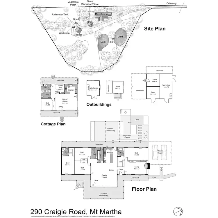 Floorplan of Homely house listing, 290 Craigie Road, Mount Martha VIC 3934