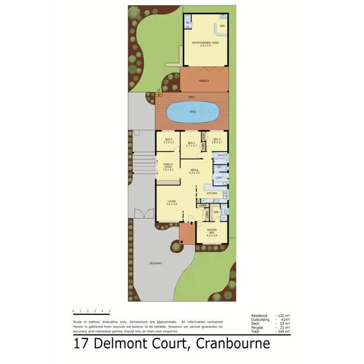 Floorplan of Homely house listing, 17 Delmont Court, Cranbourne VIC 3977