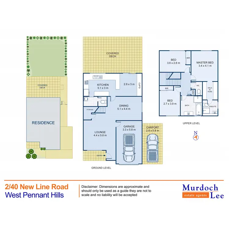Floorplan of Homely townhouse listing, 2/40 New Line Road, West Pennant Hills NSW 2125