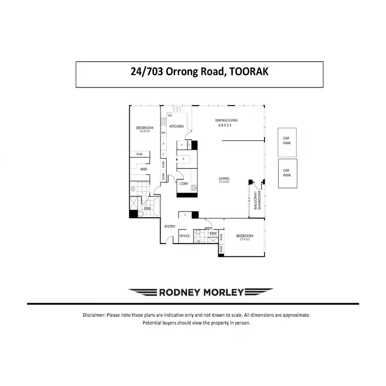 Floorplan of Homely apartment listing, 24/703 Orrong Road, Toorak VIC 3142