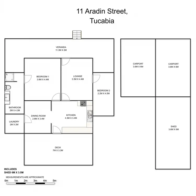 Floorplan of Homely house listing, 11 Aradin Street, Tucabia NSW 2462