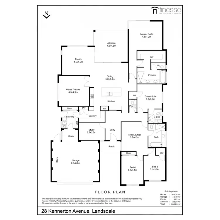 Floorplan of Homely house listing, 28 Kennerton Avenue, Landsdale WA 6065