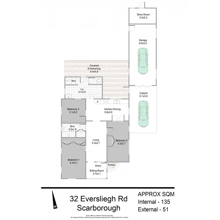 Floorplan of Homely house listing, 32 Eversleigh Road, Scarborough QLD 4020