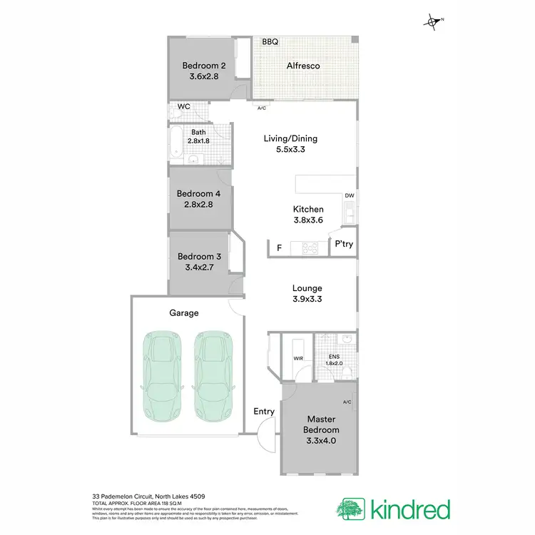 Floorplan of Homely house listing, 33 Pademelon Street, North Lakes QLD 4509