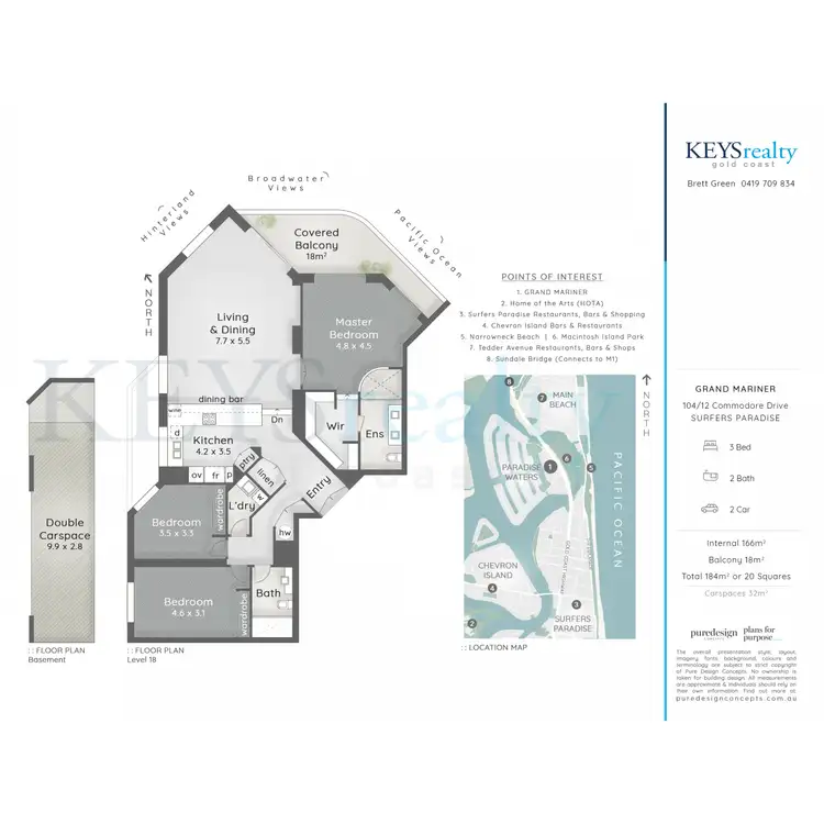Floorplan of Homely apartment listing, 104/12 Commodore Drive, Paradise Waters QLD 4217