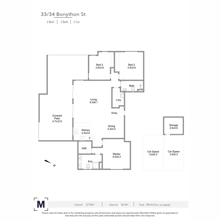 Floorplan of Homely unit listing, 33/34 Bonython Street, Windsor QLD 4030