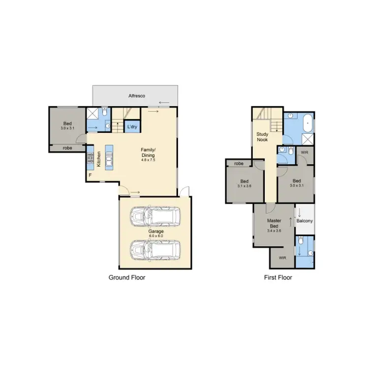 Floorplan of Homely townhouse listing, 4/181 Dromana Parade, Safety Beach VIC 3936