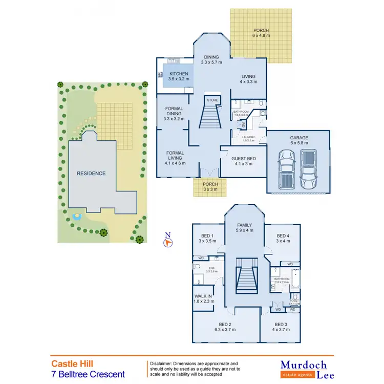 Floorplan of Homely house listing, 7 Belltree Crescent, Castle Hill NSW 2154