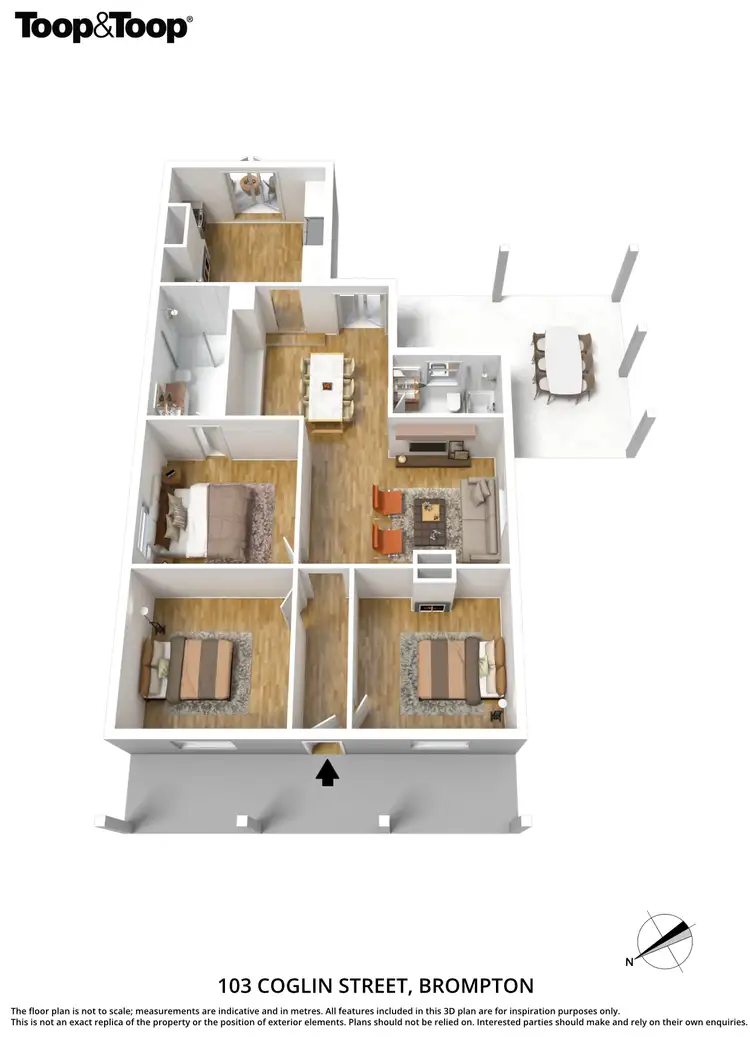 Floorplan of Homely house listing, 103 Coglin Street, Brompton SA 5007