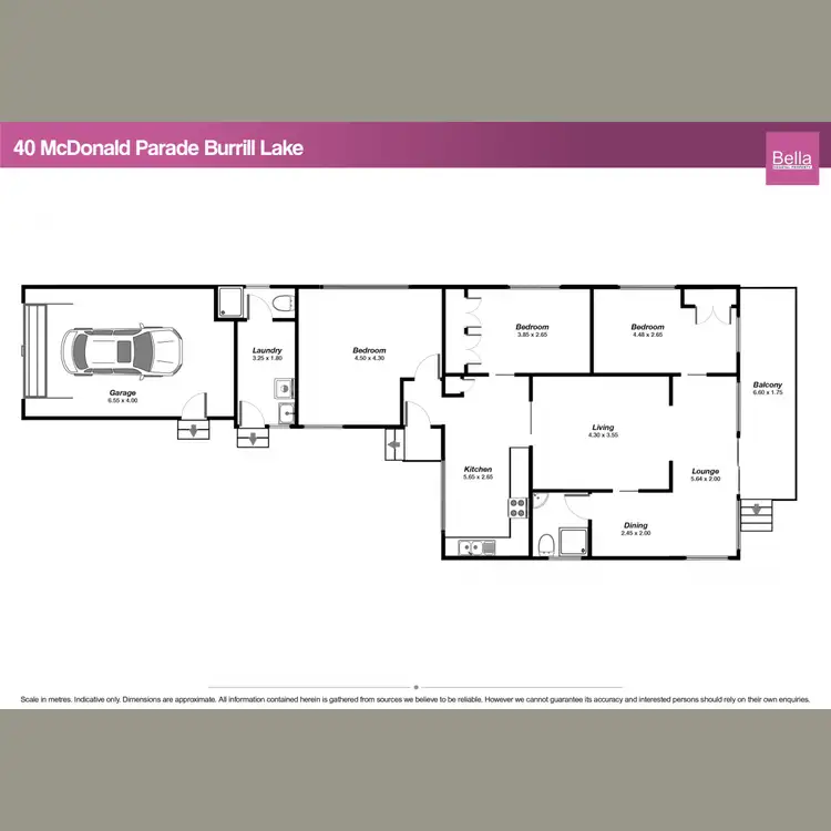 Floorplan of Homely house listing, 40 McDonald Parade, Burrill Lake NSW 2539