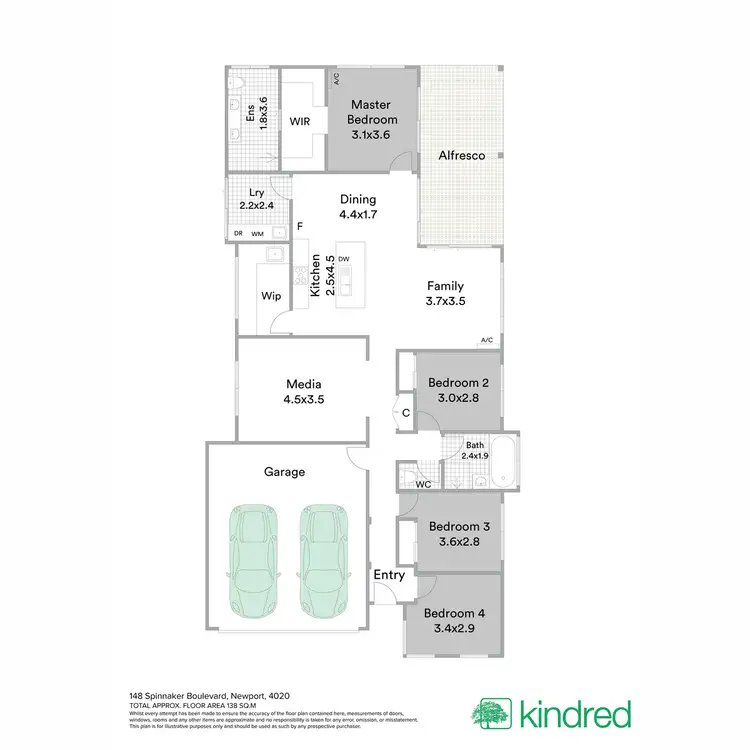 Floorplan of Homely house listing, 148 Spinnaker Boulevard, Newport QLD 4020