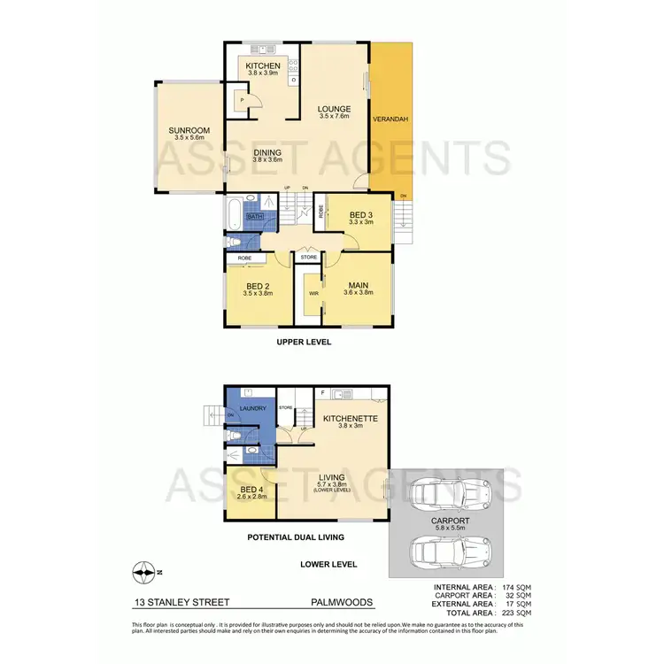 Floorplan of Homely house listing, 13 Stanley Street, Palmwoods QLD 4555