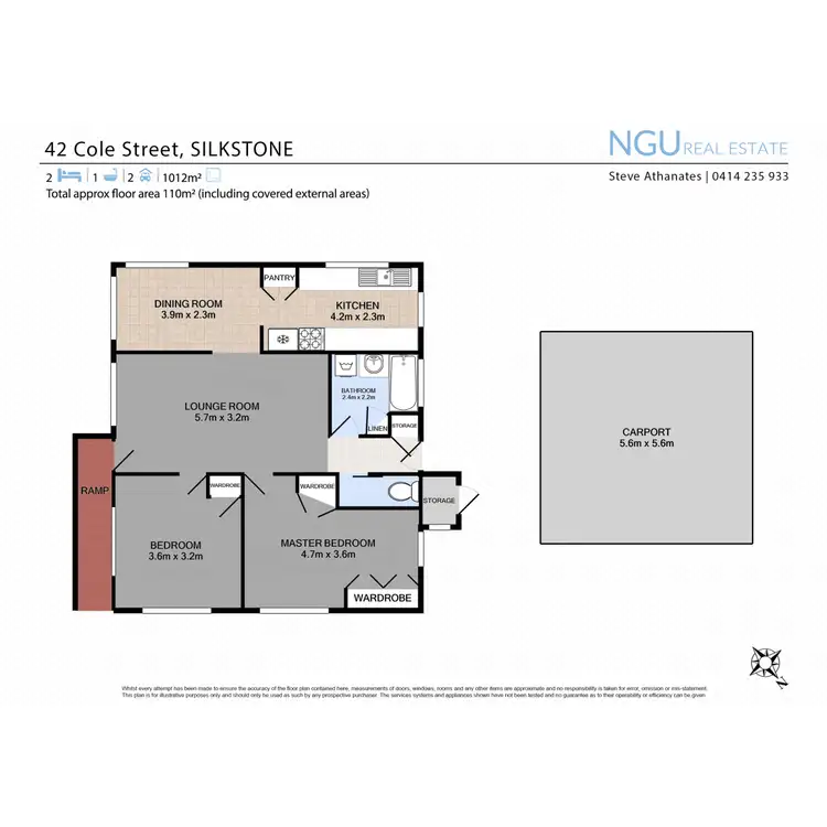 Floorplan of Homely house listing, 42 Cole Street, Silkstone QLD 4304