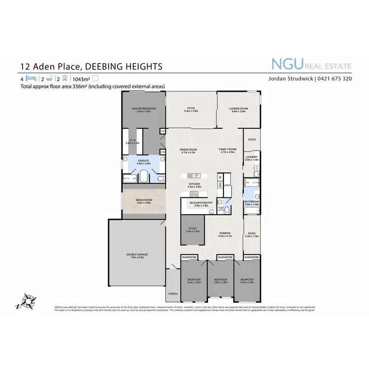 Floorplan of Homely house listing, 12 Aden Place, Deebing Heights QLD 4306