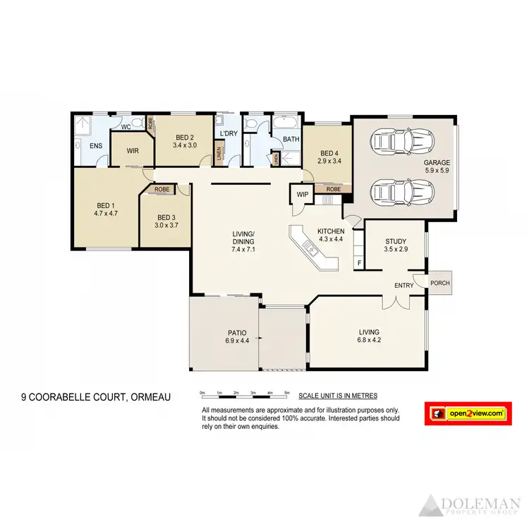 Floorplan of Homely house listing, 9 Coorabelle Crescent, Ormeau QLD 4208
