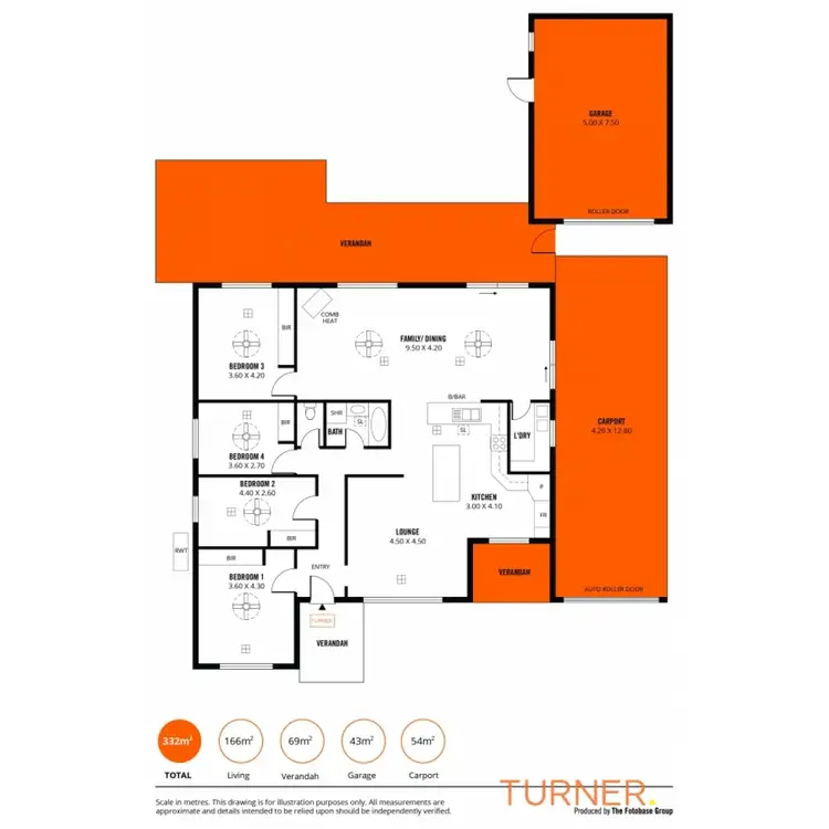 Floorplan of Homely house listing, 50 Botanic Grove, Campbelltown SA 5074