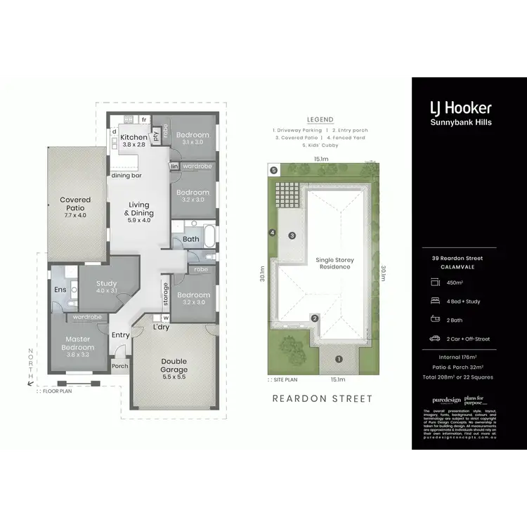 Floorplan of Homely house listing, 39 Reardon Street, Calamvale QLD 4116