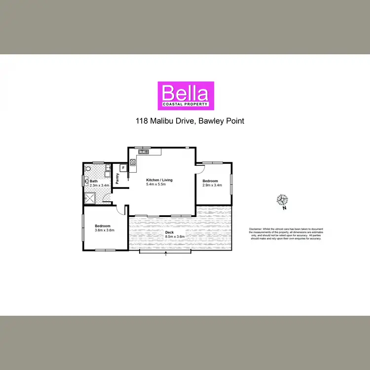 Floorplan of Homely house listing, 118 Malibu Drive, Bawley Point NSW 2539